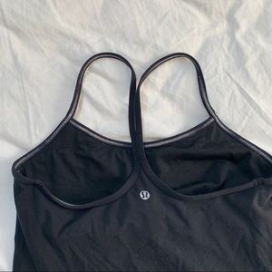 Lululemon Black Power Y Tank Size 8
